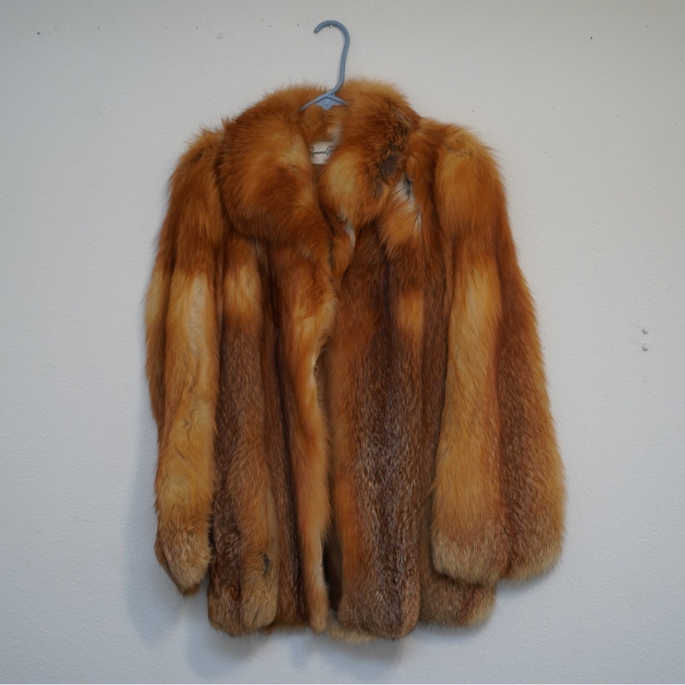 Vintage Red Fox Fur Coat